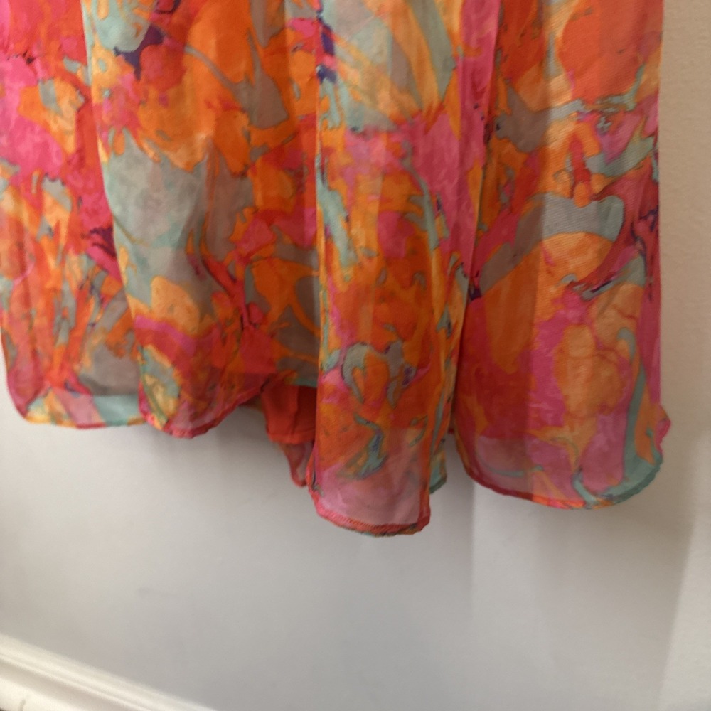 Laundry Shelli Segal Embellished Floral Gown Multicolor‎ Glam Evening Size 10 - Picture 4 of 8
